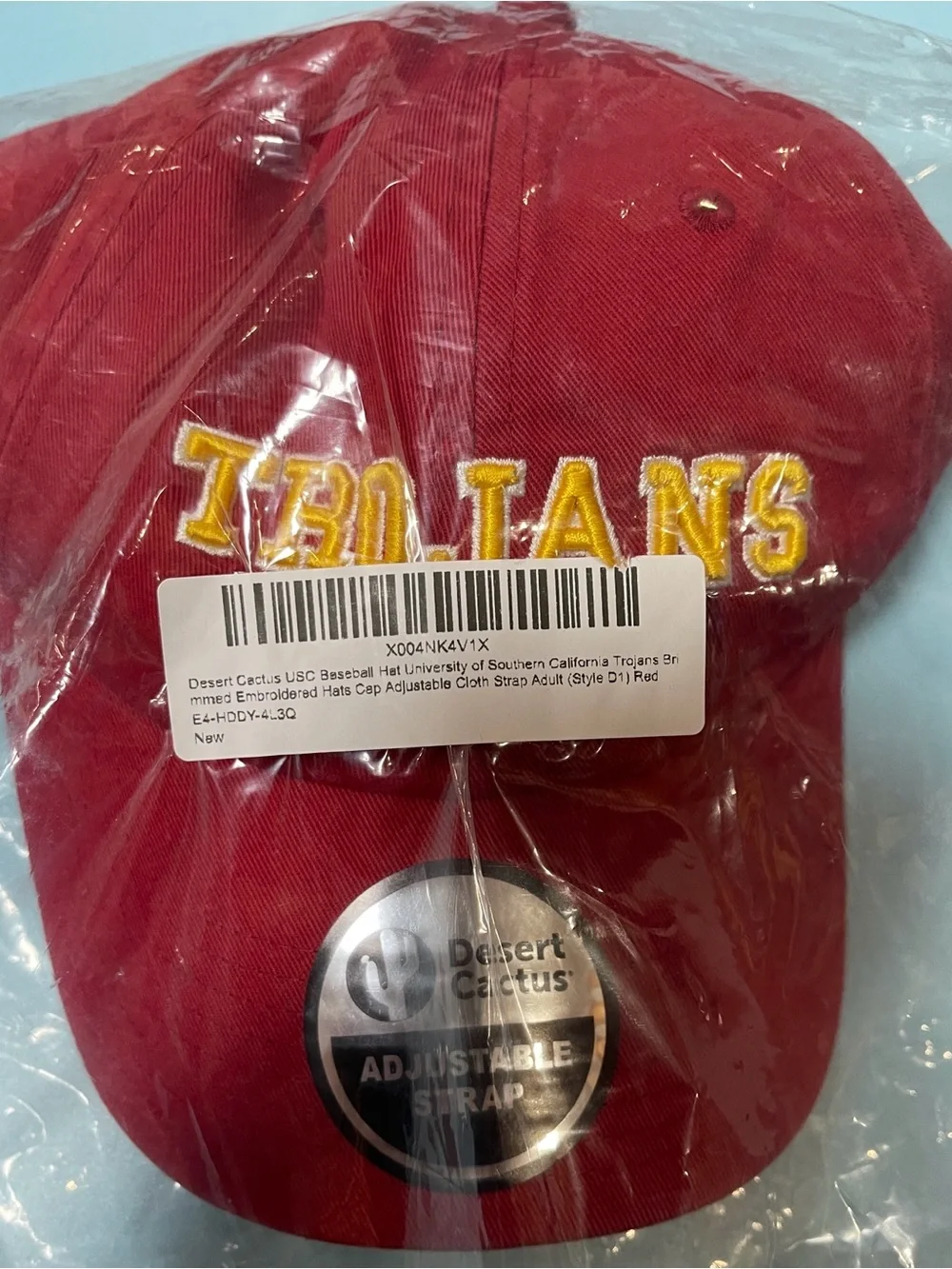 Men’s Trojans Red Adjustable Strap Cap